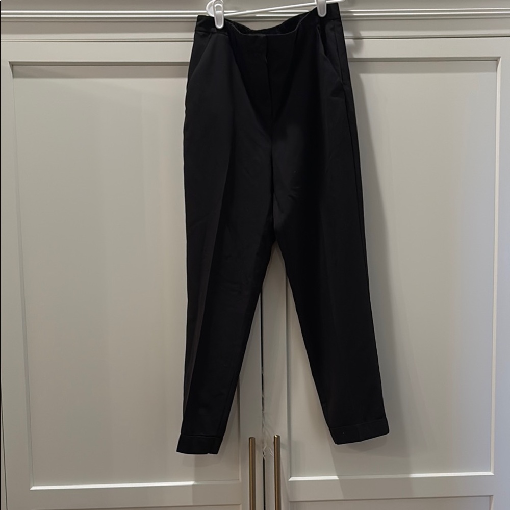 Topshop Black Tailored Trousers with Tapered Leg